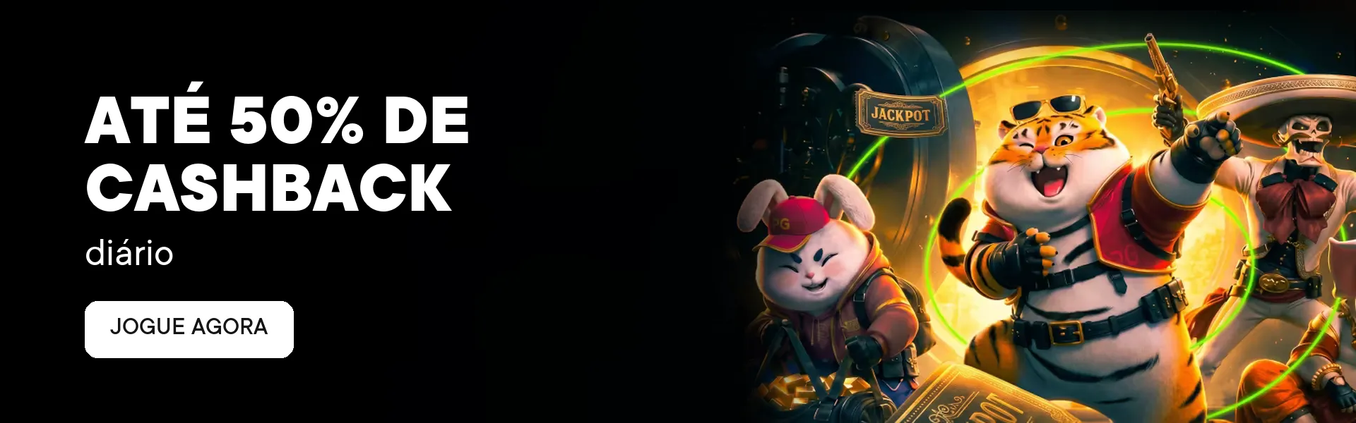 Até 50% de cashback